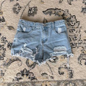 Ripped Jean Shorts Small